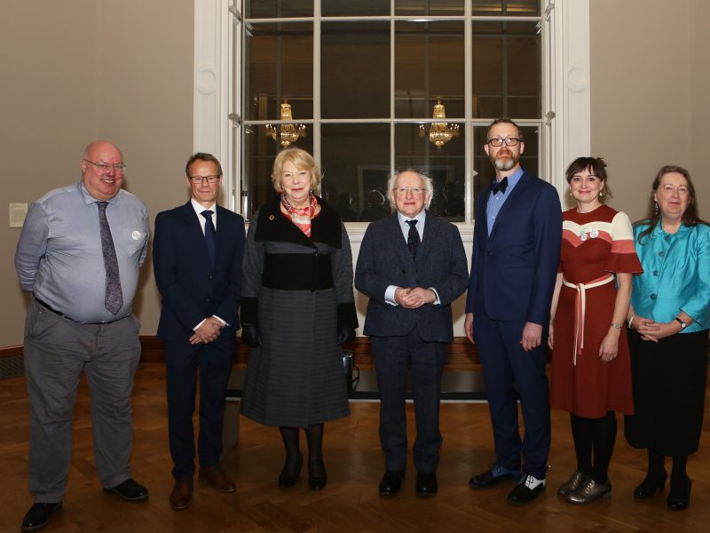 Members of the ARA Board with President Michael D.Higgins and his wife Sabina