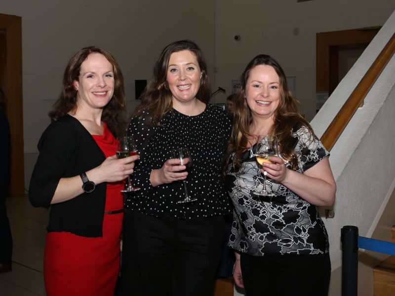 Leah Benson and Andrea Lydon (National Gallery), Niamh Ní Charra (Comms Officer ARA Ireland)