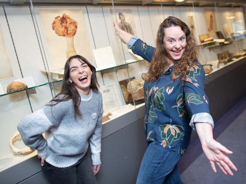 Historian and author, Liz Gillis (ARA Ireland EYA Ambassador 2022) and Niamh Ní Charra (ARA Ireland Communications and Campaigns Officer), Royal College of Physicians of Ireland. Photo © Julien Behal