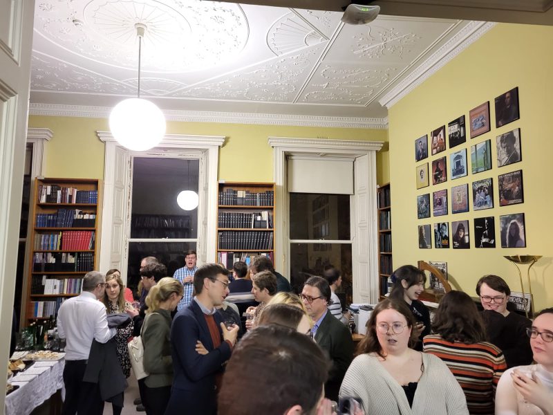 Attendees at ARA Ireland's launch of Explore Your Archivev 2023 focus week, at the Irish Traditional Music Archive, November 2023