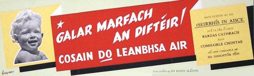 rabhadh faoi na contúirtí a bhaineann le diftéire do leanaí, NAI, JUS 3/90/3/52