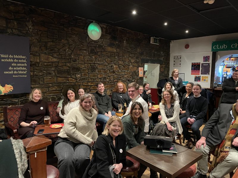 Attendees at ARA Ireland's EYA 2022 launch at Club Chonradh na Gaeilge