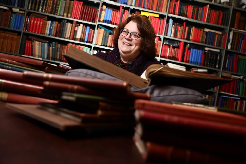 ARA Ireland's EYA ambassador for 2025/26 Dr Mary McAuliffe. Photo (c) Marc O'Sullivan, and taken at the National Folklore Collection, UCD