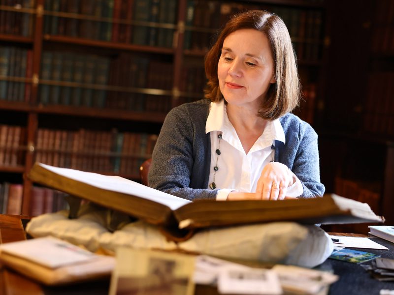 Journalist and author, Clodagh Finn (ARA Ireland EYA Ambassador 2023). Photo at Royal Irish Academy, © Marc O’Sullivan