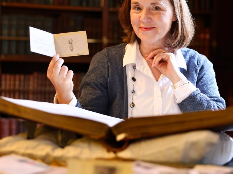 Journalist and author, Clodagh Finn (ARA Ireland EYA Ambassador 2023). Photo at Royal Irish Academy, © Marc O’Sullivan