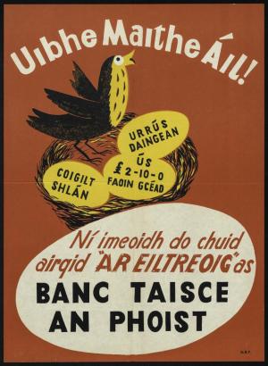 Póstaer "Banc Taisce an Phoist", NAI, JUS 3/90/3/52