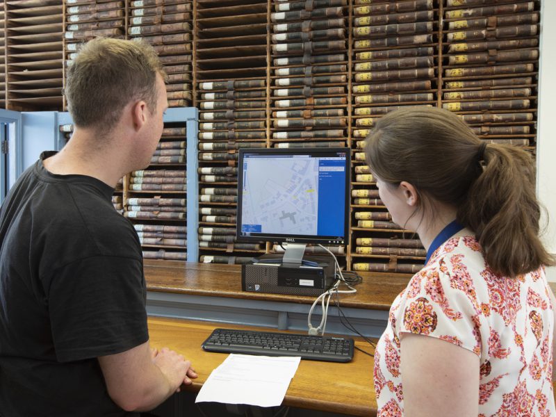 Researchers at The Registry of Deeds, Dublin